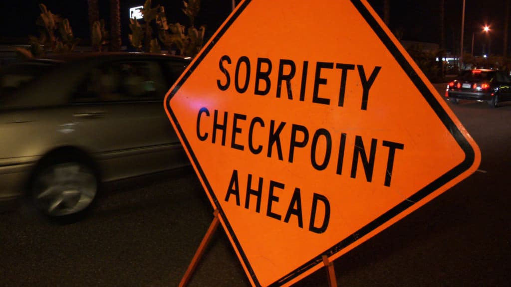 DUIPoliceCheckpointSign Select Insurance Group